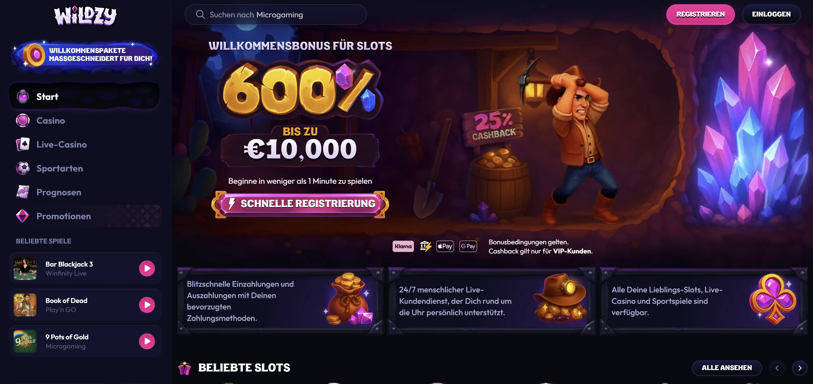 Wildzy Casino Anmelden